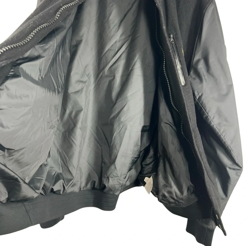 Rare MANNY PACQUIAO NIKE Destroyer Black Bomber Wool Varsity Jacket Men Size XL - Picture 11 of 11